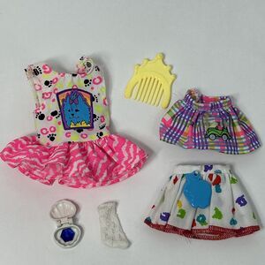 Vtg Barbie 90s Lot Pet Pals Skipper Dress Polly Pocket Stacie Courtney Skirt